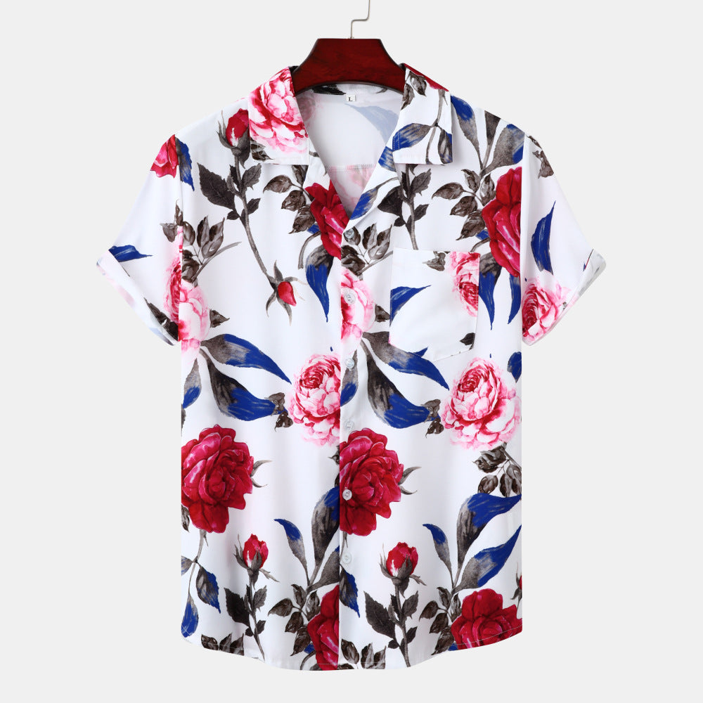 Jeunes vacances Casual Beach Style manches courtes hommes