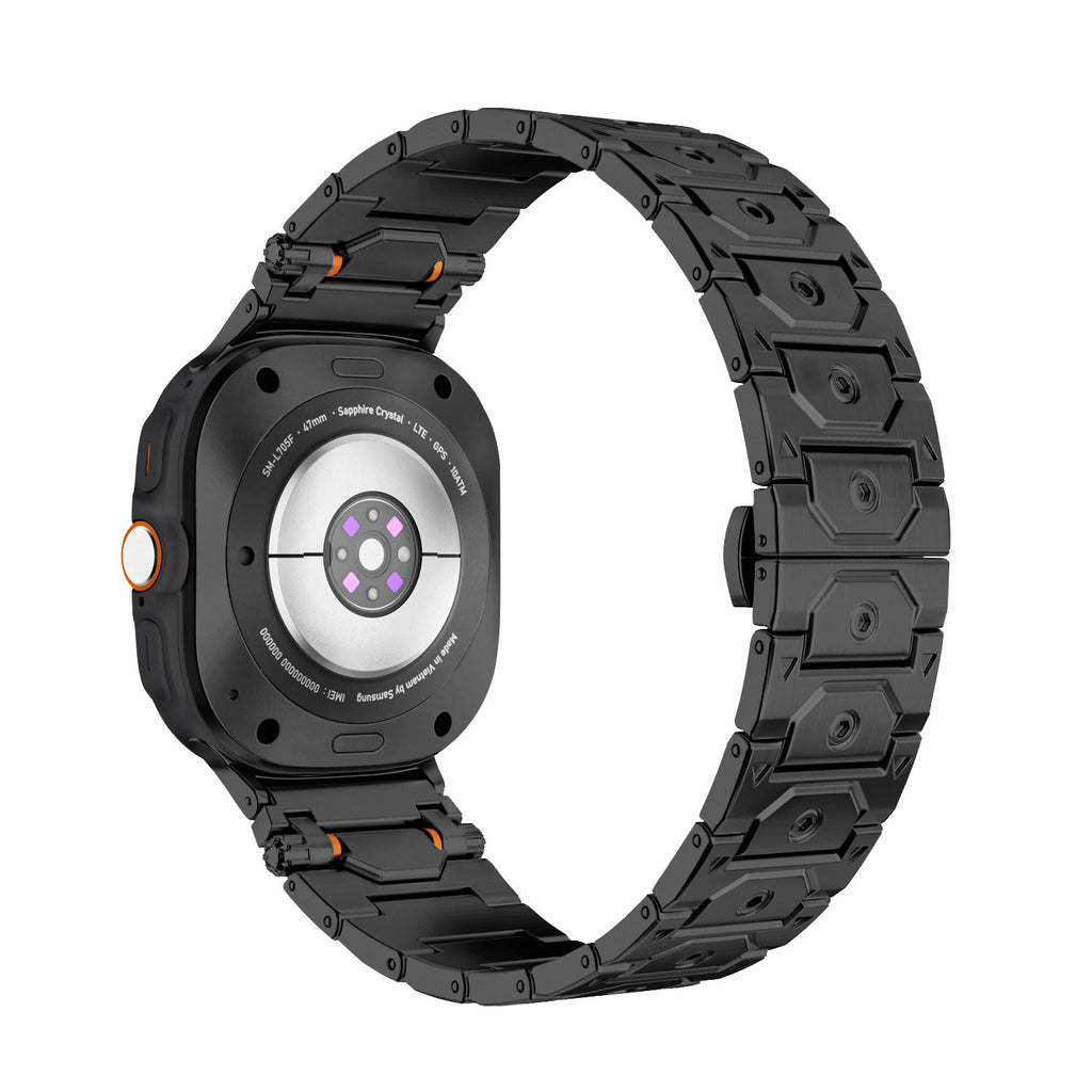 Fermoir papillon Bracelet métallique en acier inoxydable