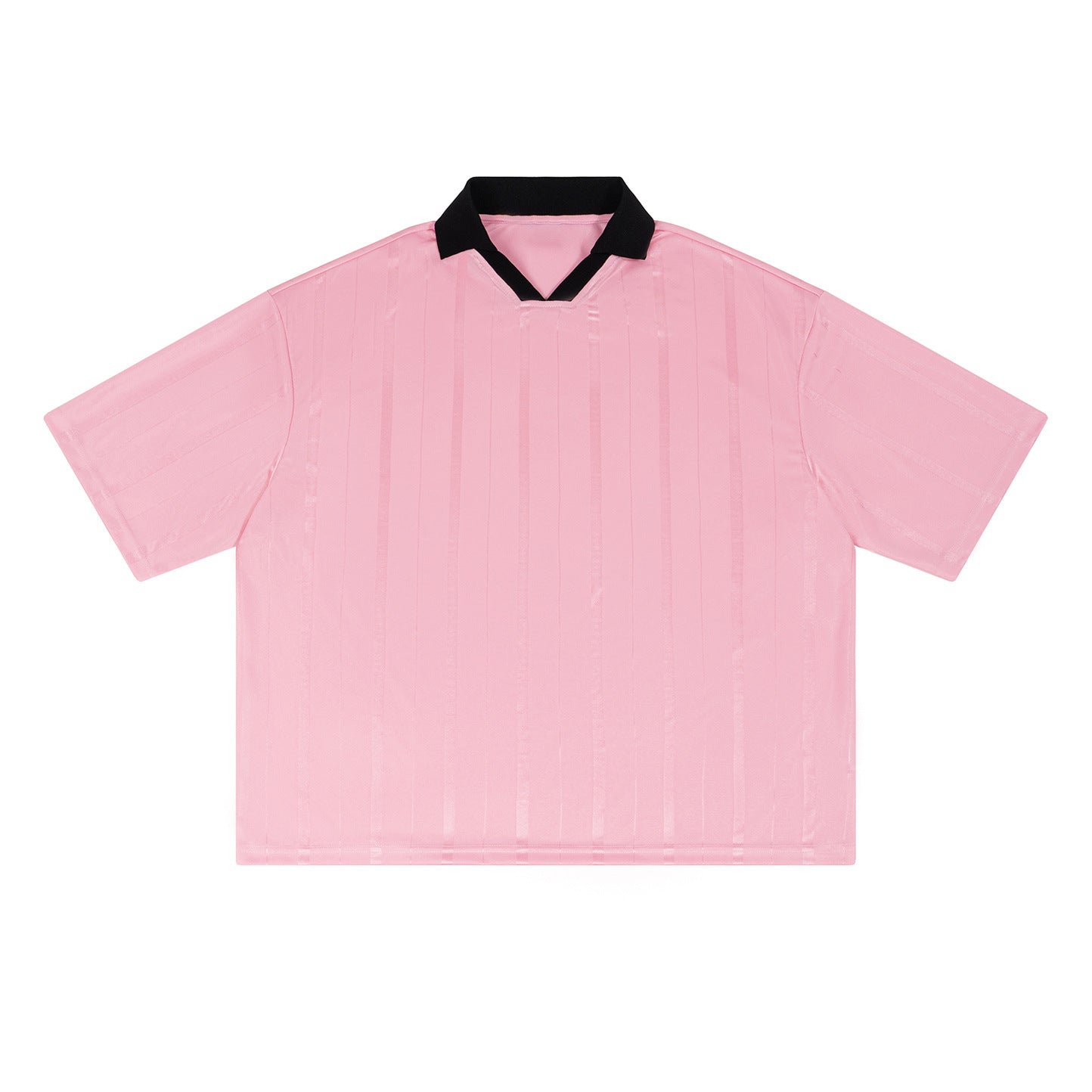 Contrast-collar Jersey Hommes manches courtes Top Sports