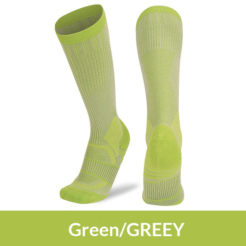 Chaussettes professionnelles de compression en fibre de bambou