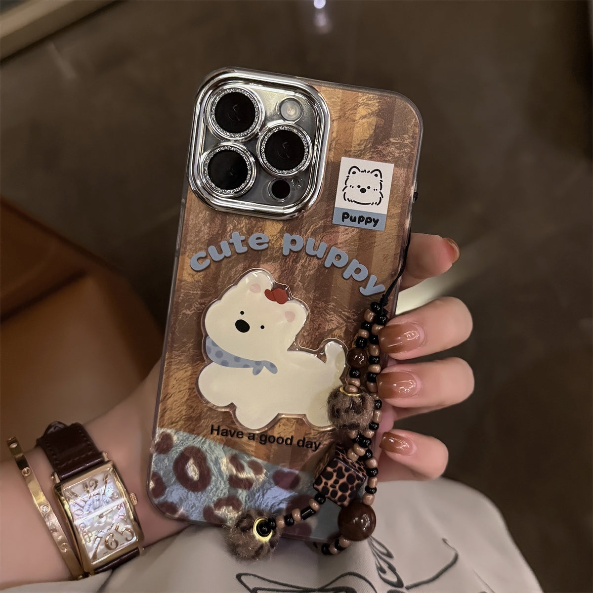 West Highland Phone Case 13 Leopard Print Lanyard 14 Retro Glitter Powder