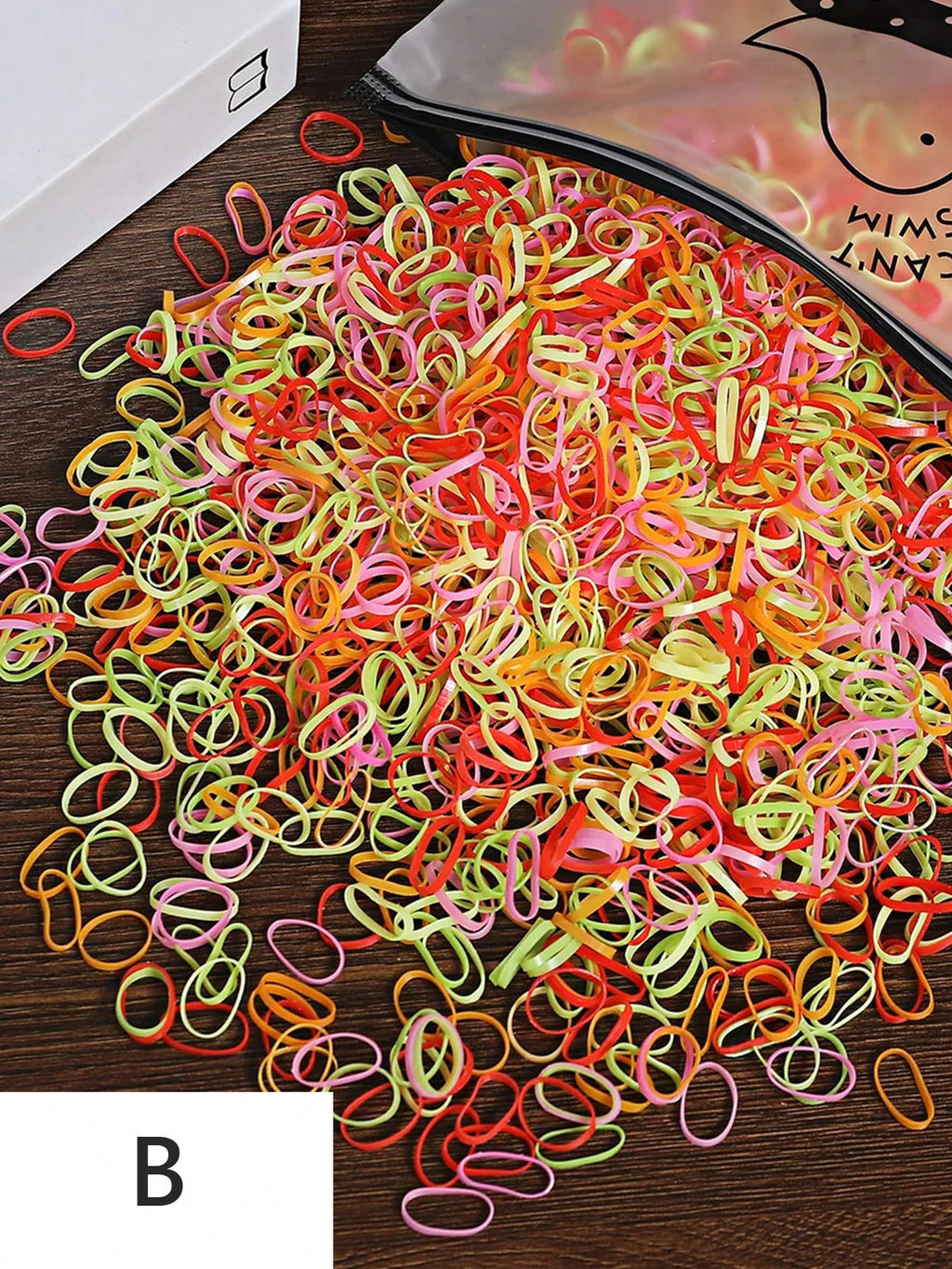 Enfants Bande de caoutchouc Petite taille bébé jetable bande de caoutchouc Couleur Bande de cheveux