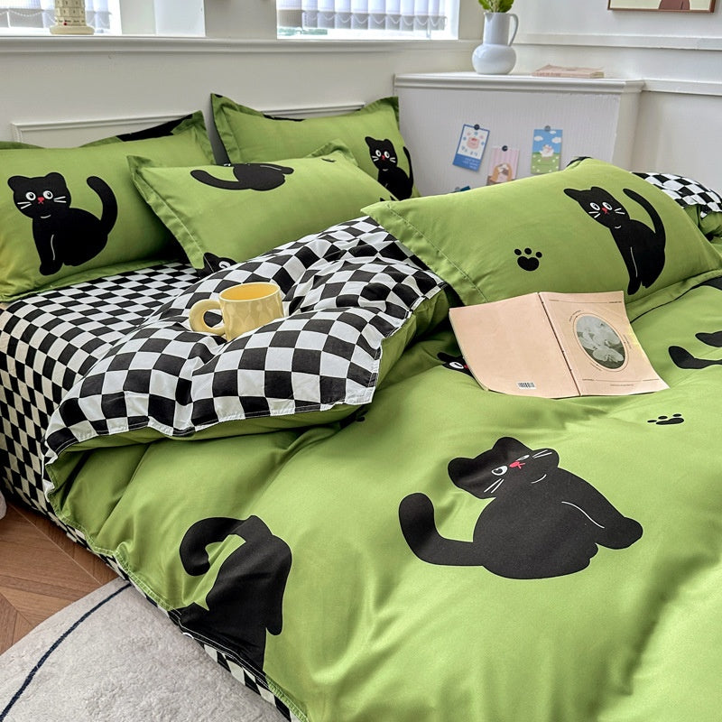 Ménage Mode de coton pur Feuilles de lit minimalistes