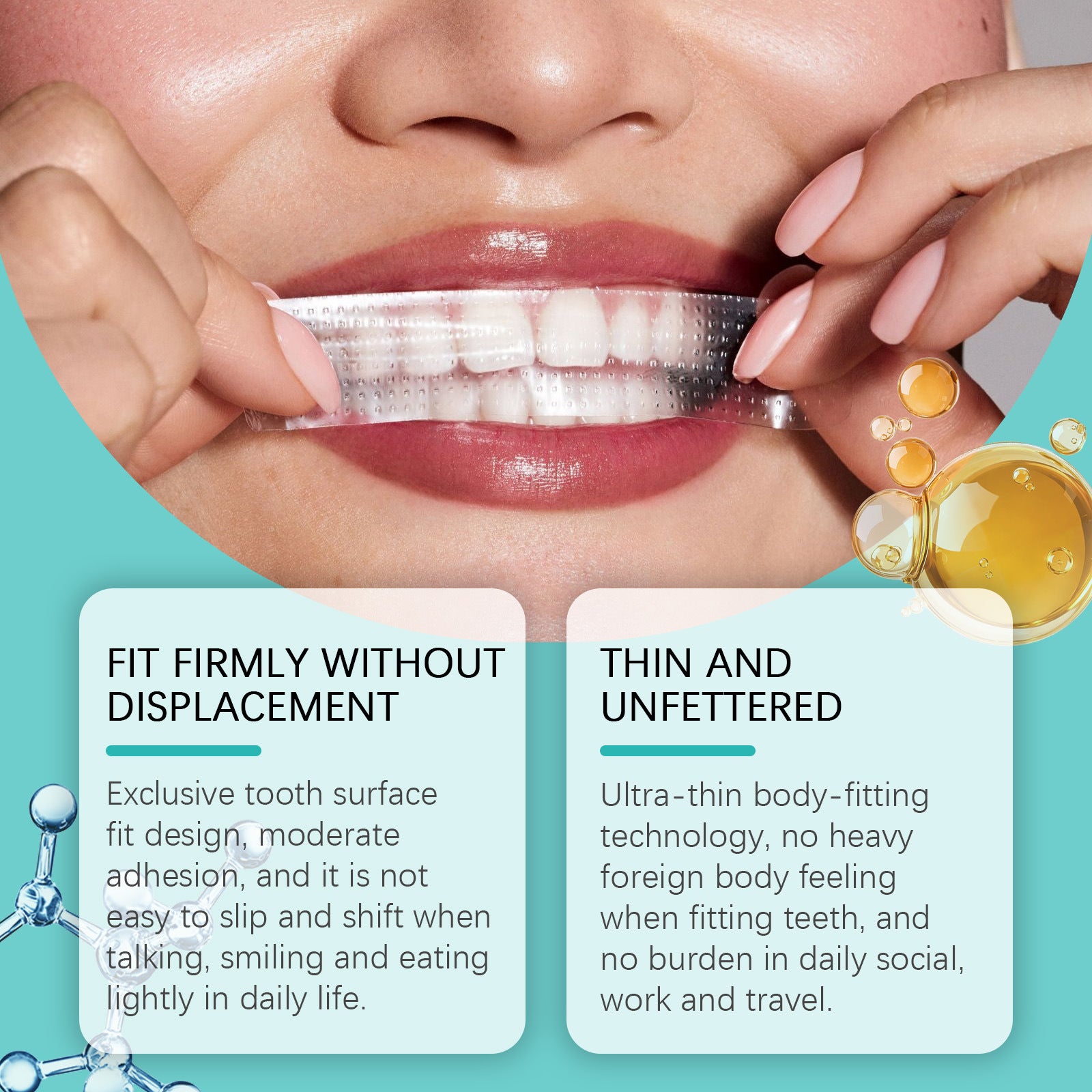 Blanchiment léger des dents et soins à l'abandon des taches