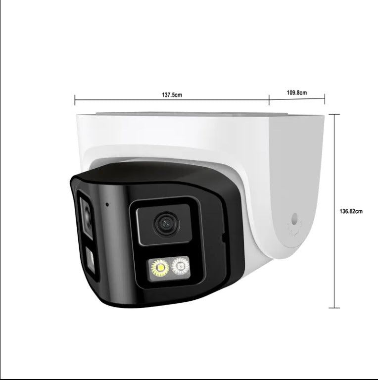 Ceinture de sécurité IP à double lunes 4MP Vidéosurveillance panoramique Webcam