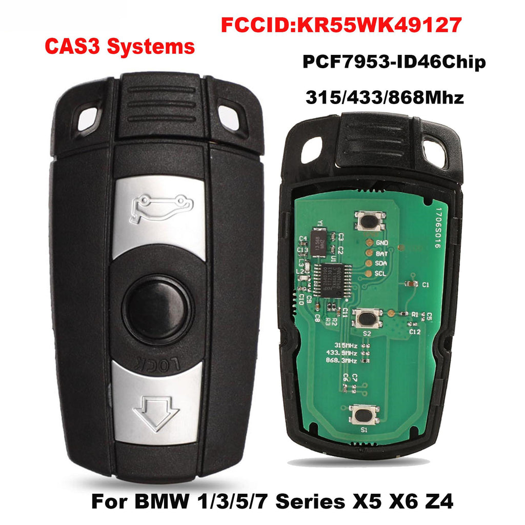 Clés de voiture à télécommande semi-intelligente CAS3