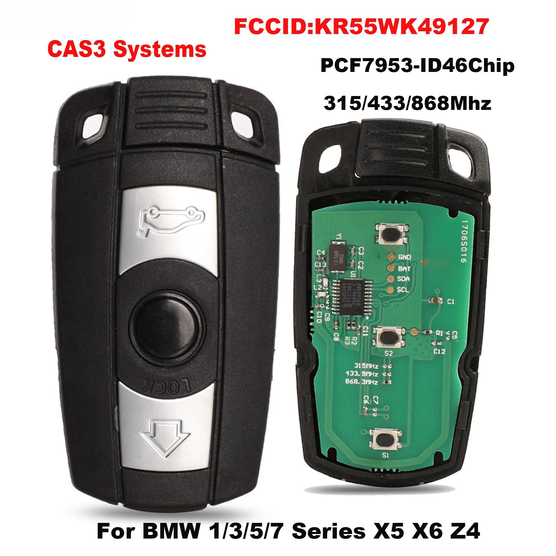 Clés de voiture à télécommande semi-intelligente CAS3