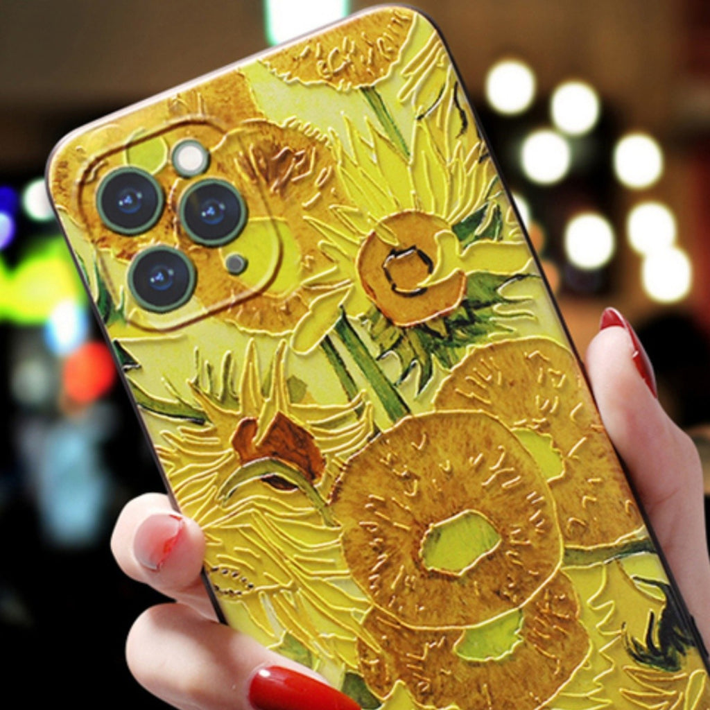 Van Gogh Starry Sky Téléphone portable 3D Soft Case
