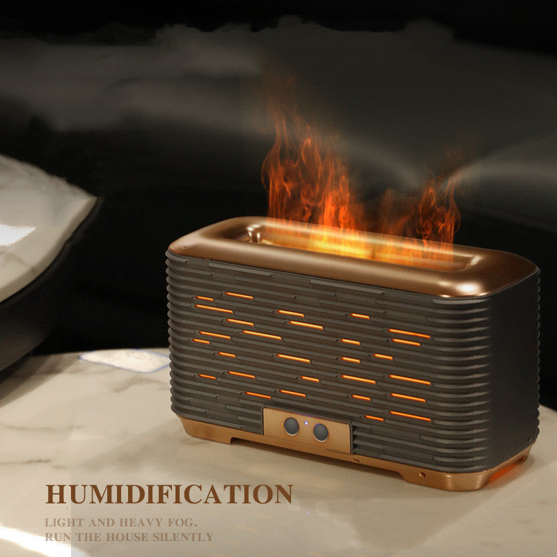 Diffuseur d'arôme de flamme Bureau d'humidificateur Grande Capacité de décoration maison USB