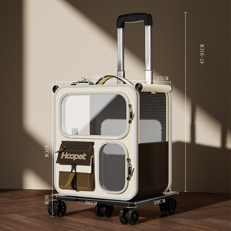 Porte-bagages de grande capacité Cat Carrier avec un sac multifonctionnel
