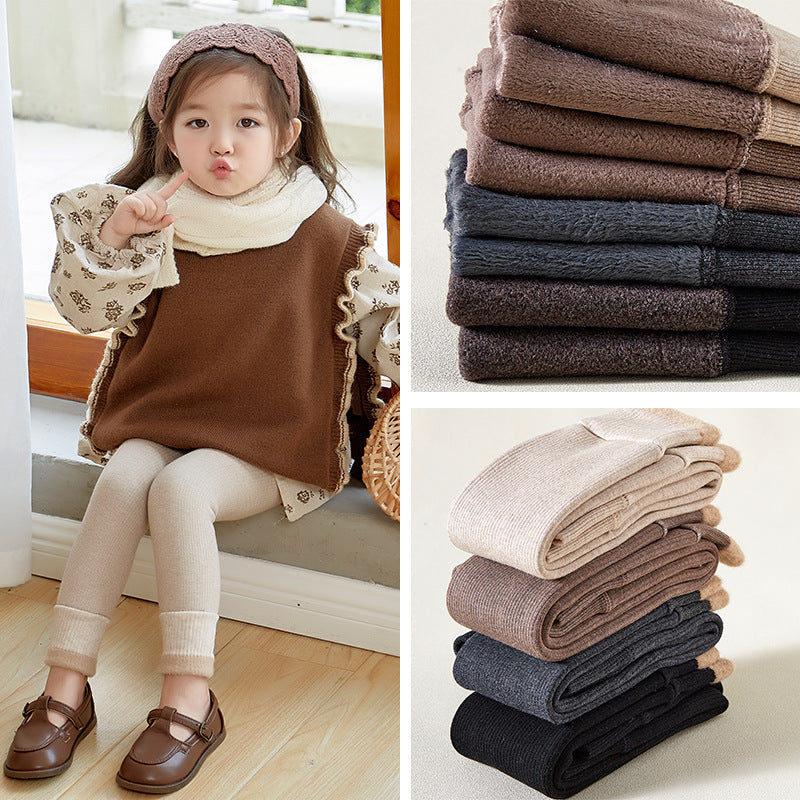 Leggings bébé Pantalons épais doublés de polaire