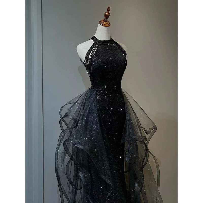 Robe de soirée noire pour femmes