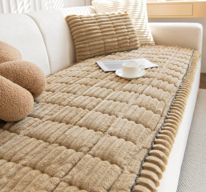 Couverture de protection de canapé pour animaux non glissants en peluche