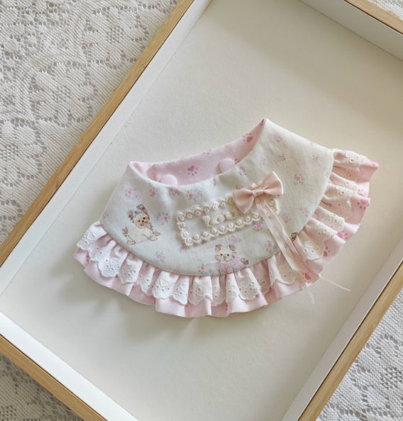 Écharpe en dentelle mignonne avec une décoration Bow