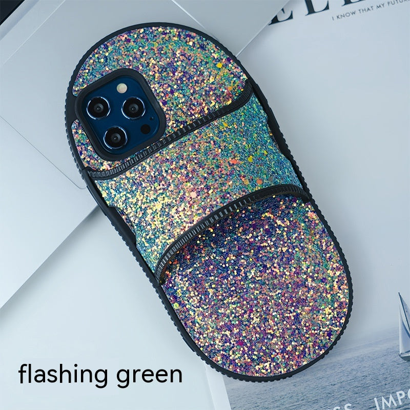 Étui téléphonique pour chaussons en Strass