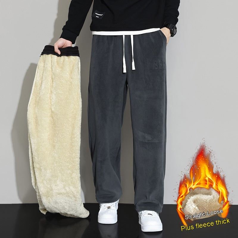 Pantalon casual en cachemire pour hommes d'hiver