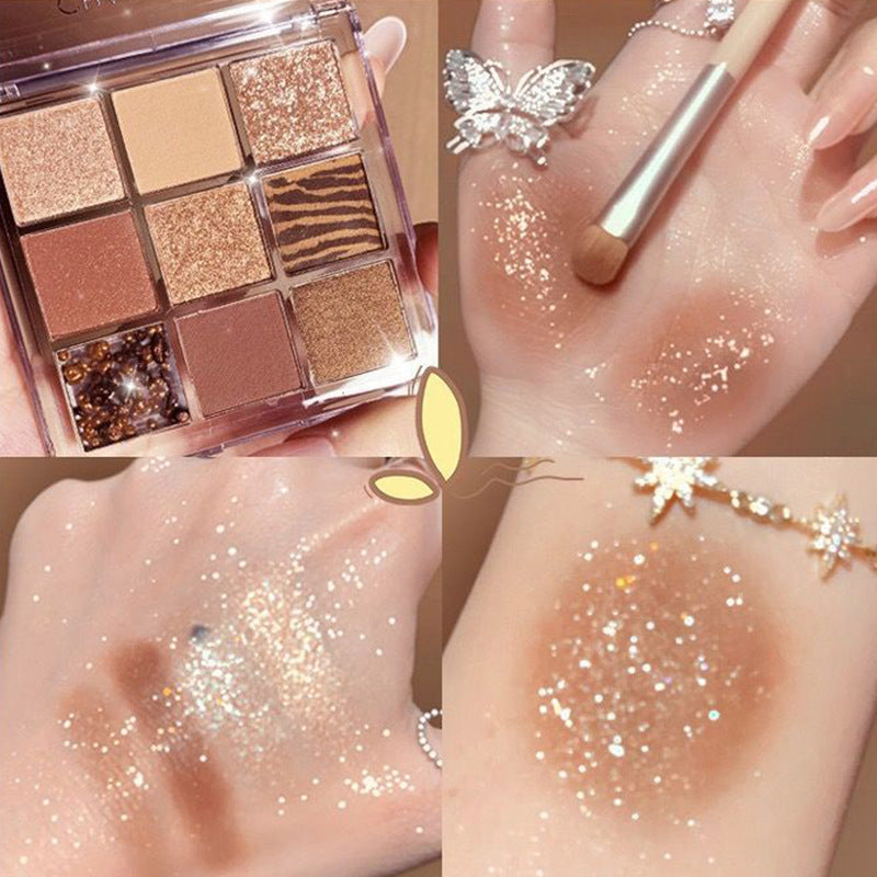 Mode Personnalité Acrylique Neuf Couleurs Eye Shadow Plate
