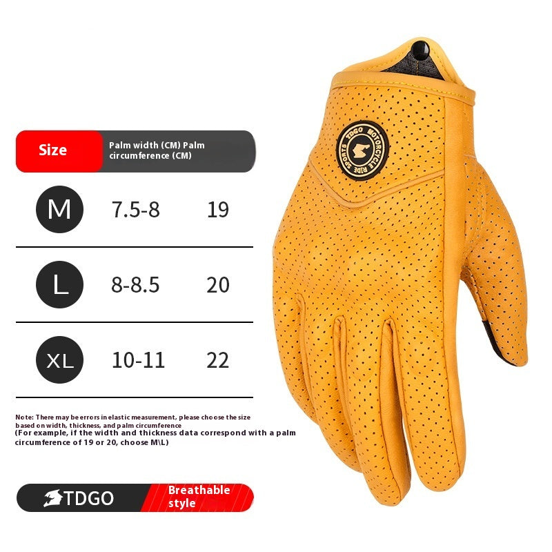 Été résistant à la goutte Respirant et coupe-vent Gants électrombiles Harley Retro Biker