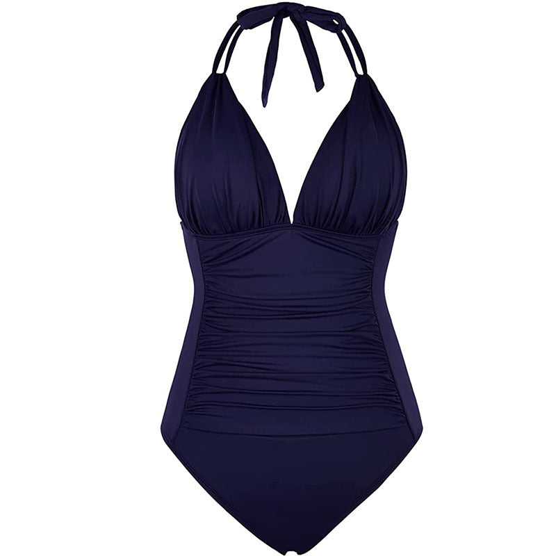 Maillot de bain en une seule pièce sans arrière, multicolore