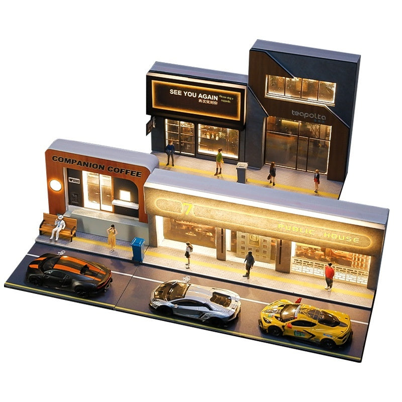 Bar Coffee Shop Lifelike Miniature Scene Architectural Model