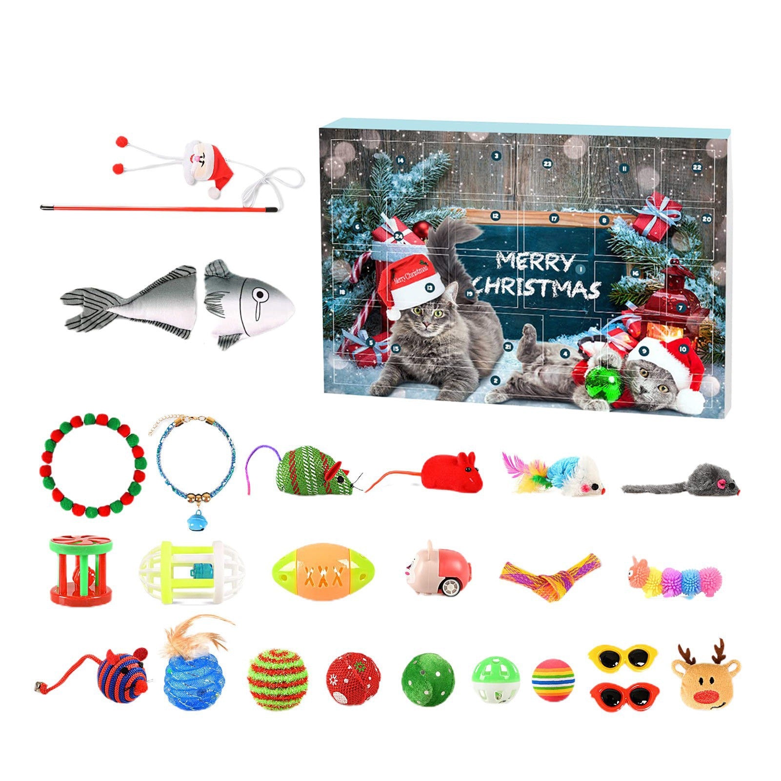 Boîte cadeau pour chien de Noël