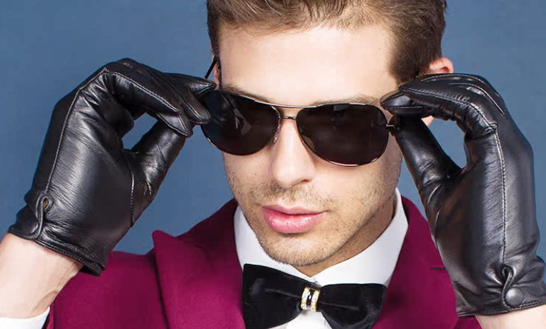 Gants en cuir de conduite moto