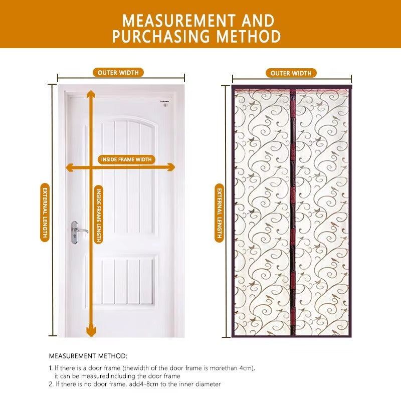 Porte d'écran magnétique 1PC - Fait avec la fibre de polyester verrouillée 3D design à motif