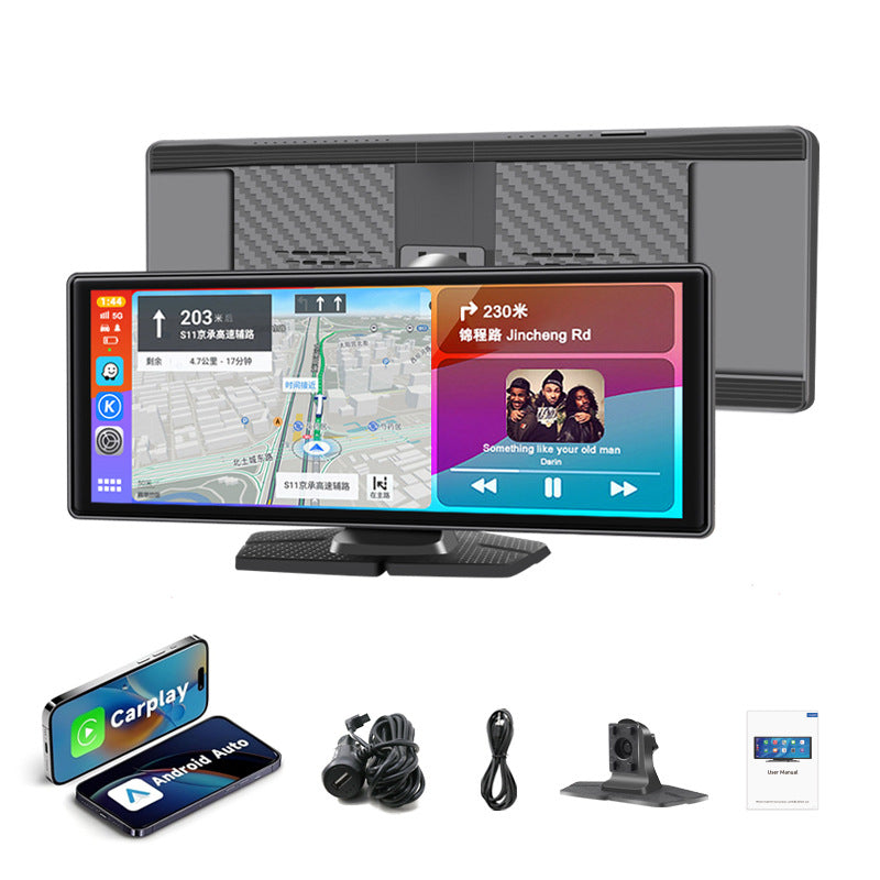 Dual front and rear mirror recorder with mirror recorder