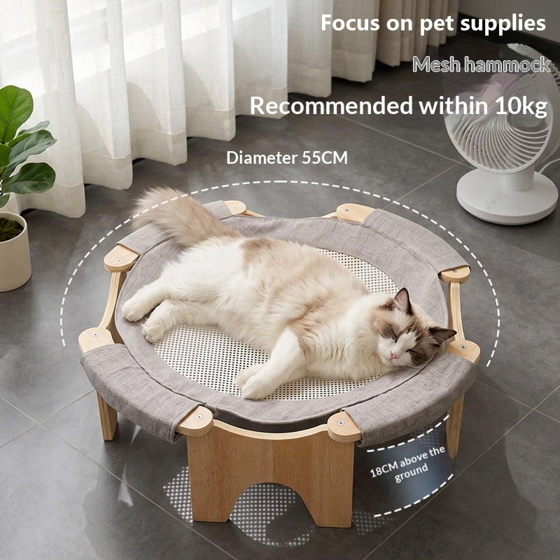 Hamac de chat amovible et lavable