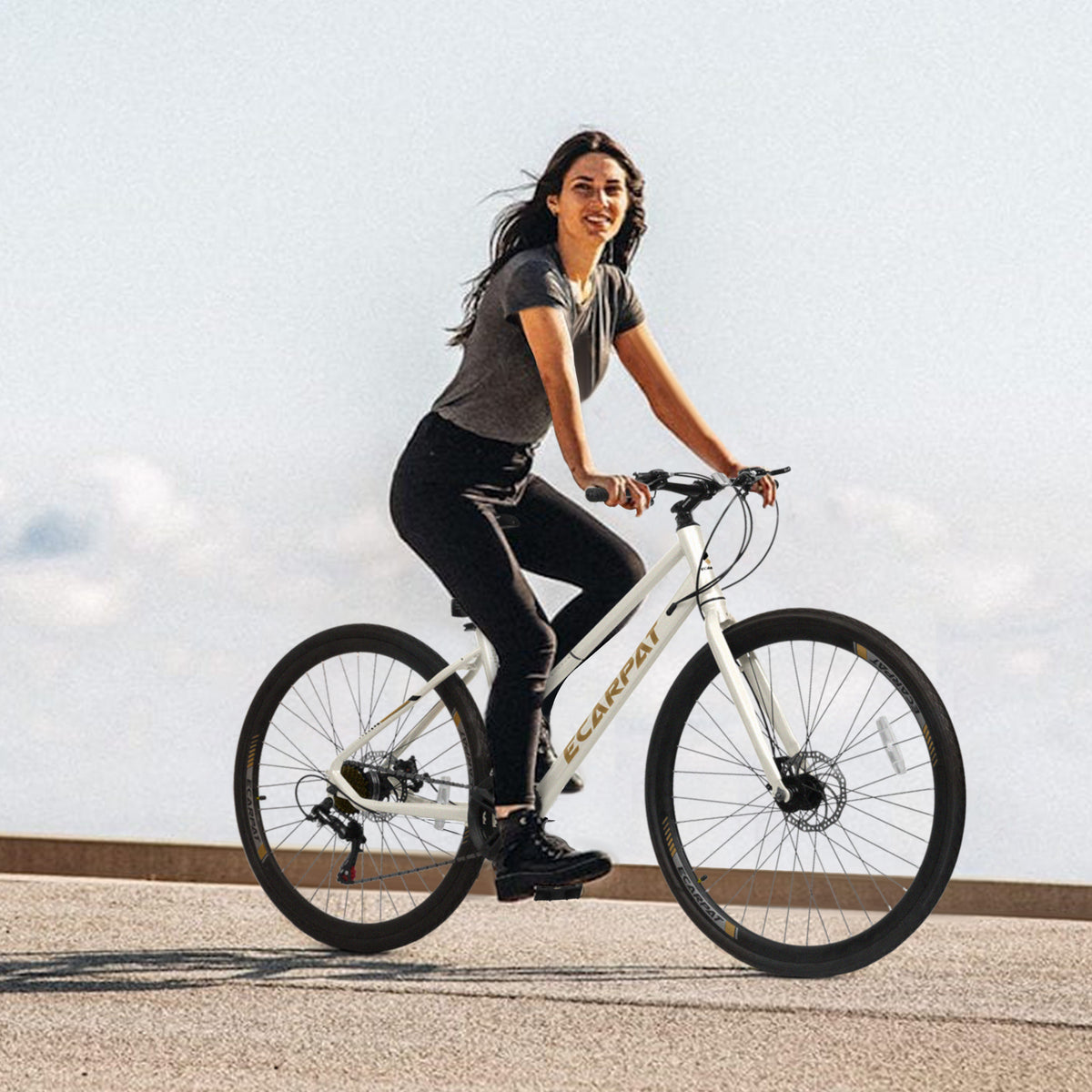 A28250 700Cx35 Road Bike with Aluminum Alloy Wheels