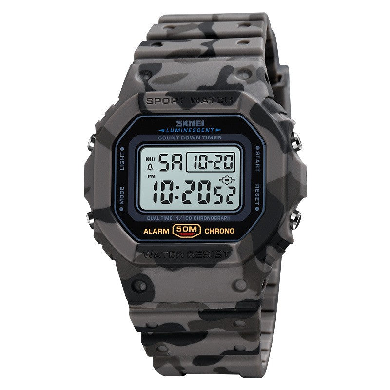 Montre électronique numérique Shockproof en plastique