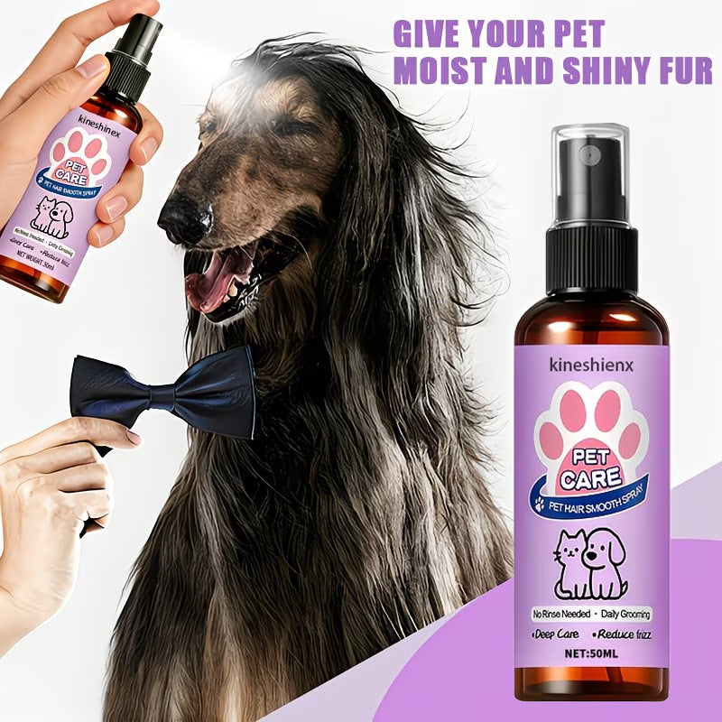 Vaporisateur antistatique pour assouplir les cheveux des chats et des chiens