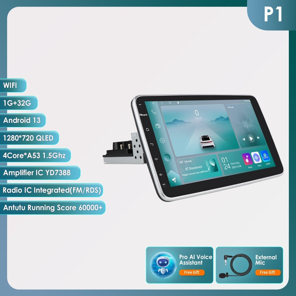 Android Grand écran 101 pouces Universal Rotation Shaking Head Doll pour voiture tout-en-un Navi