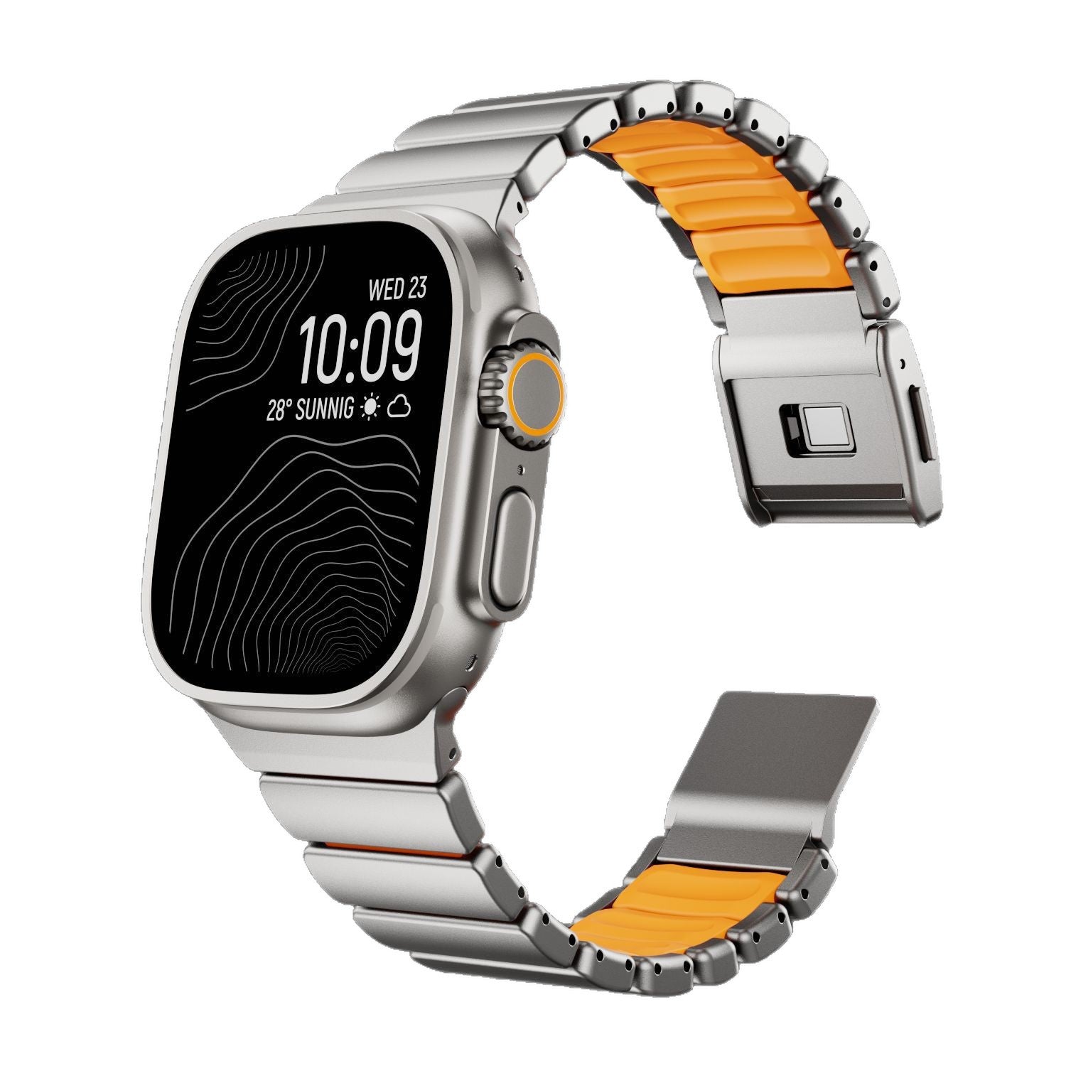 Bracelet magnétique de montre en titane