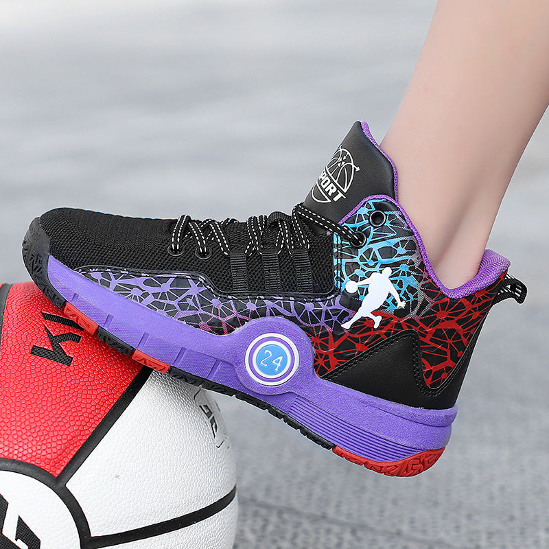 Garçons Mesh Respirant Durable Casual Basketball Sneakers