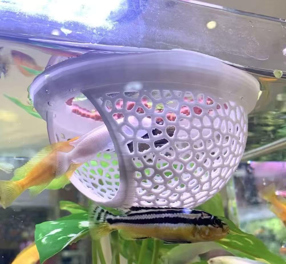 2pcs White Floating Betta Fish Hammock Bed