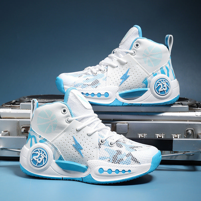 Chaussures de basketball de course antidérapantes Mesh pour enfants
