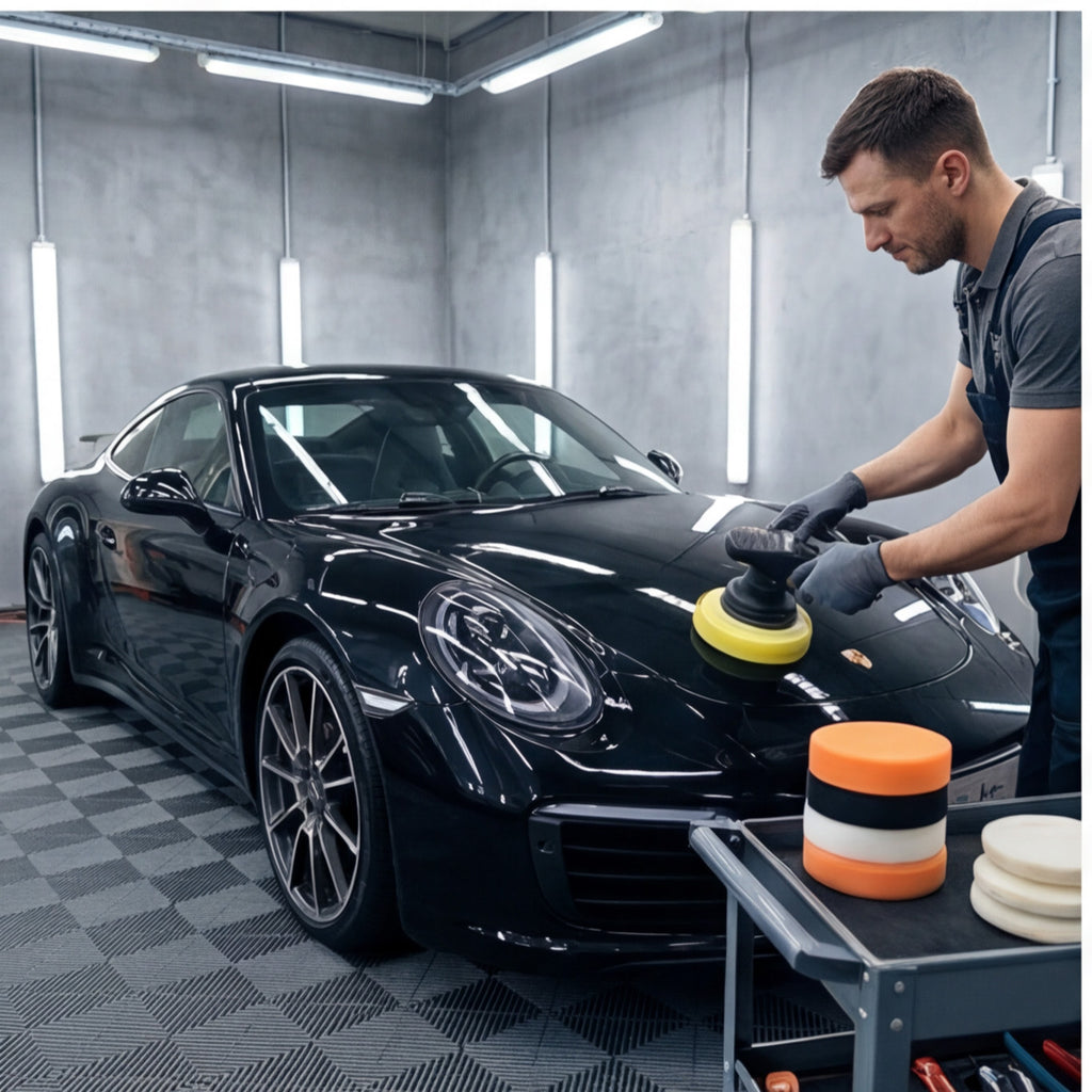 Sponge and Wool Pad Polishing Kit for Cars