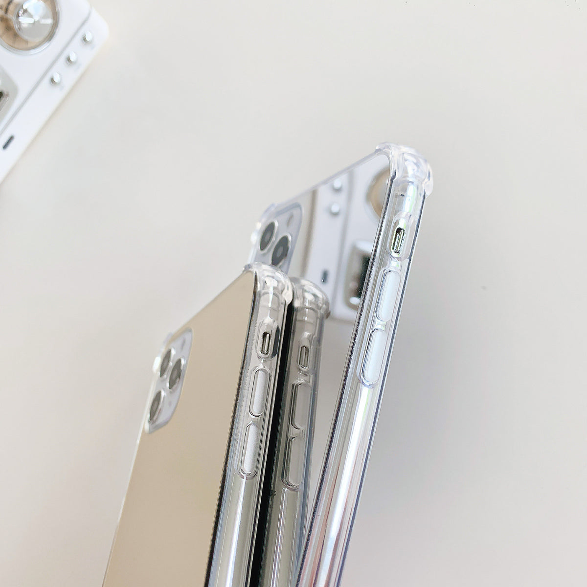 Boîtier de téléphone de protection souple tout inclus pour miroir Shell