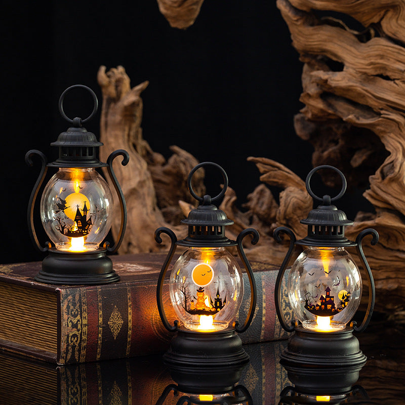 Lanterne de citrouille d'Halloween Kidsren Satchel Night Light Party Atmosphere Décoration Scène