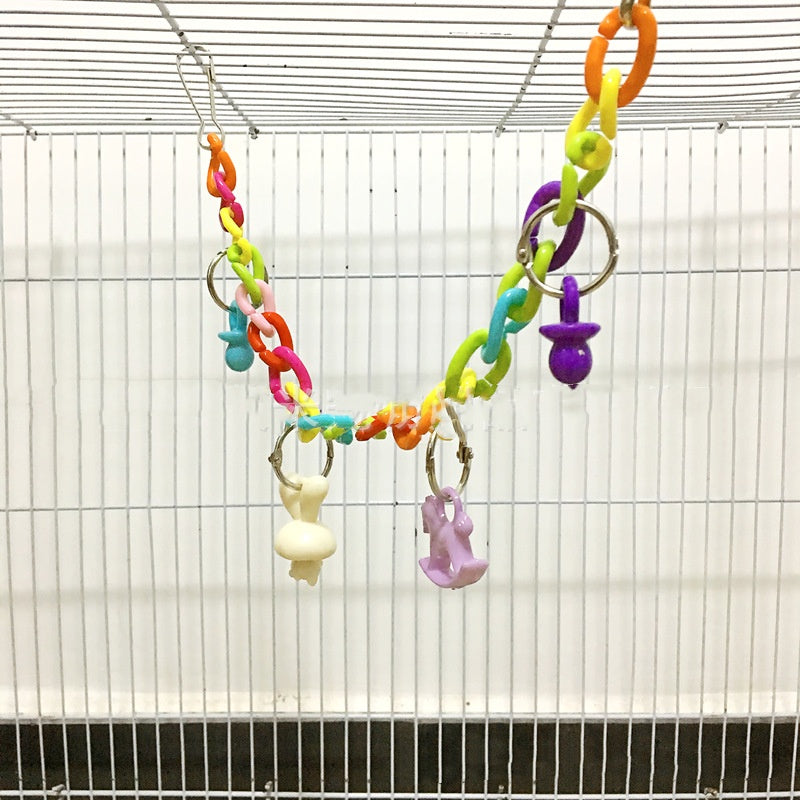 Parrot Acrylique chaîne suspension Bridge Swing Toy