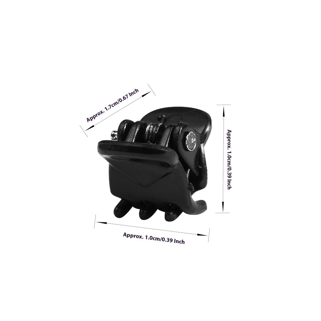 Matte Black Mini Griffe Clip 1cm Female Bangs Petits Coiffures Broyées pour Enfants