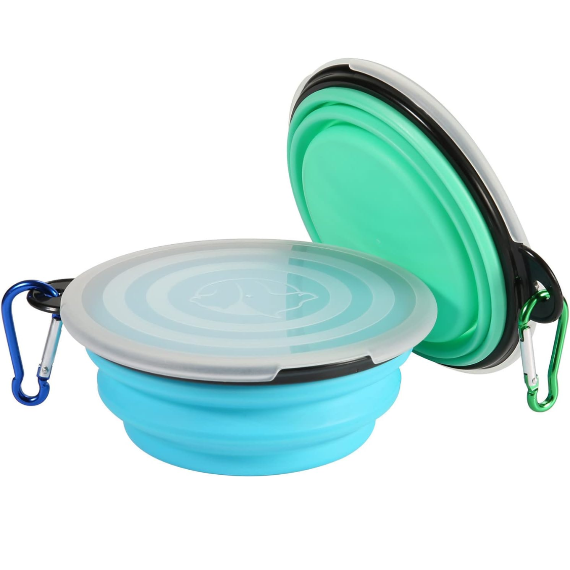 Bol collapsible avec couvercles