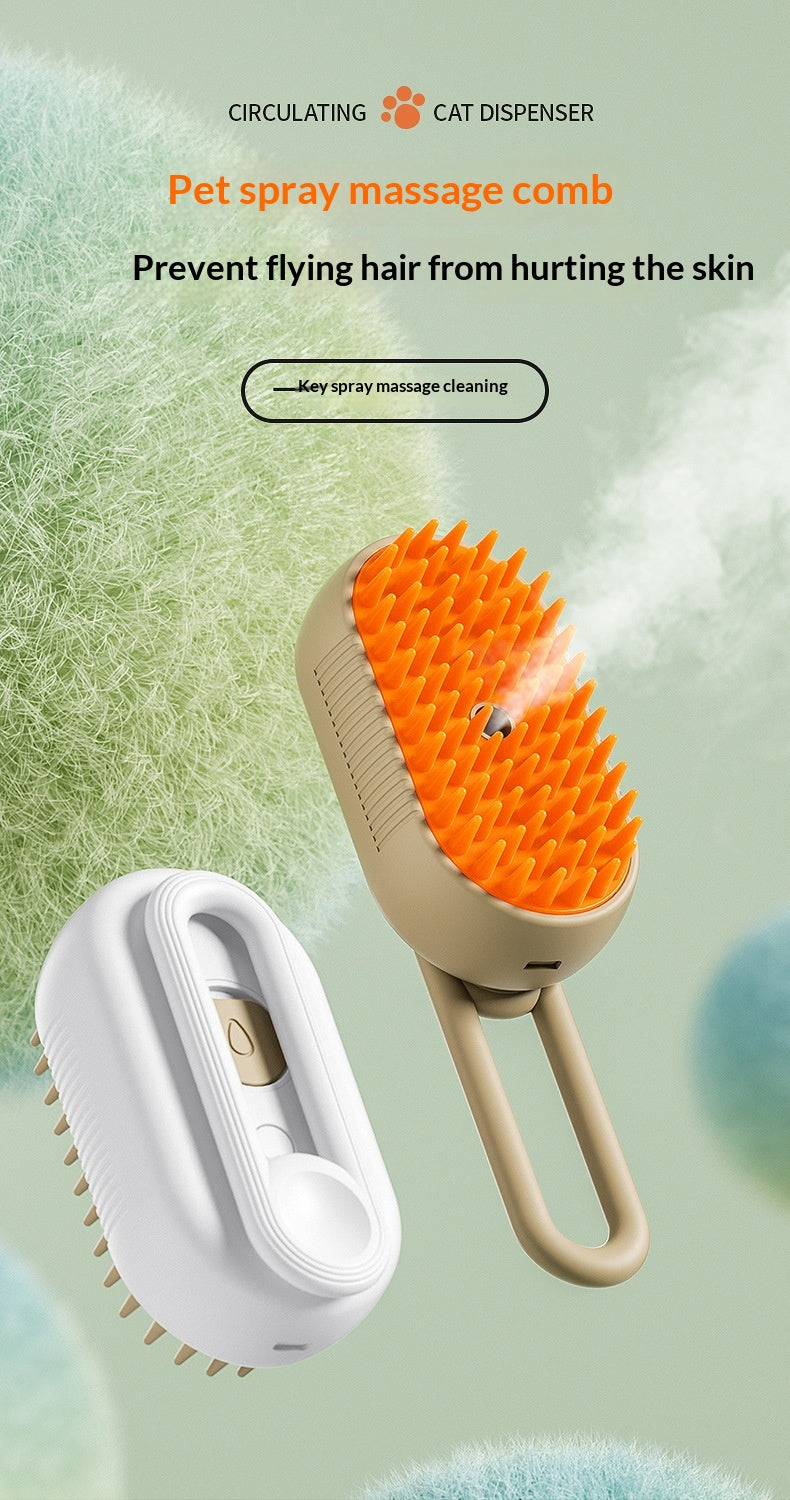Peigne de massage Spray pour animaux de compagnie