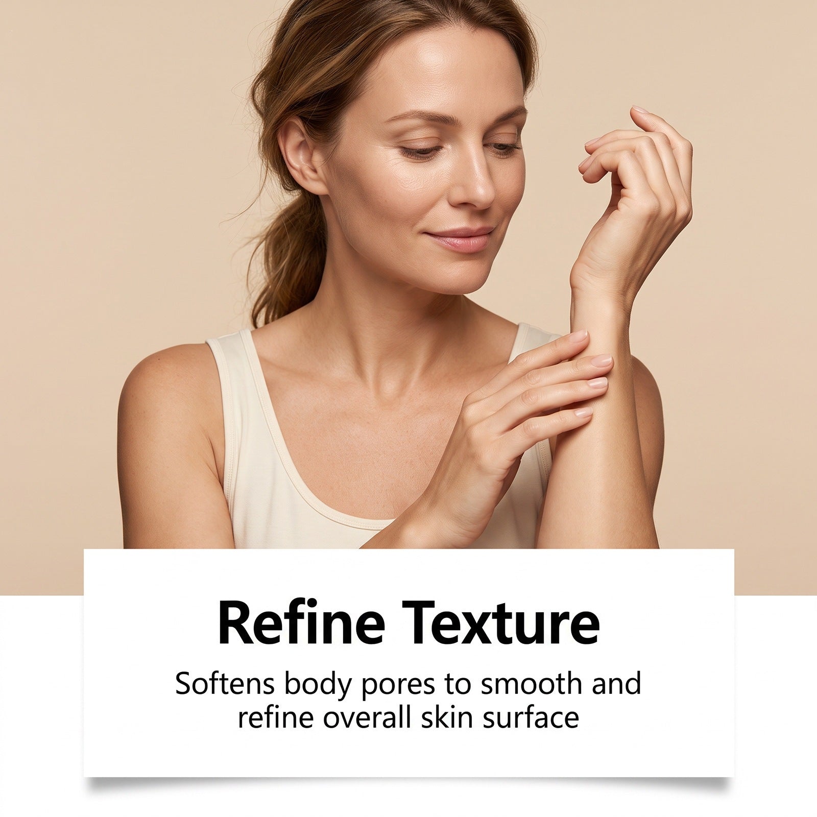 Crème pour soins de la peau crépie