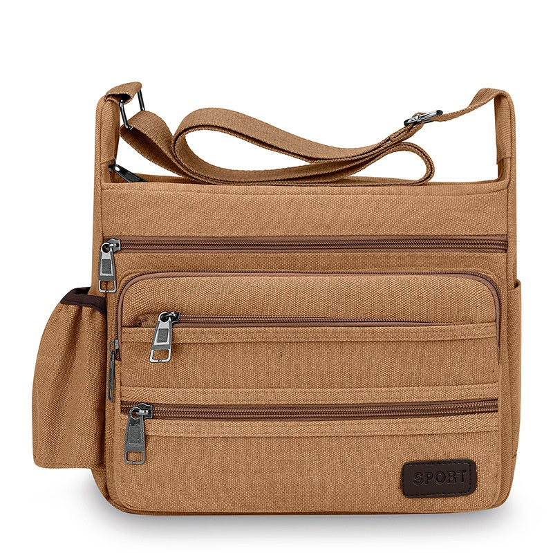 Multifonctionnel Loisirs Grand dispositif de rangement Toile Crossbody sac de voyage