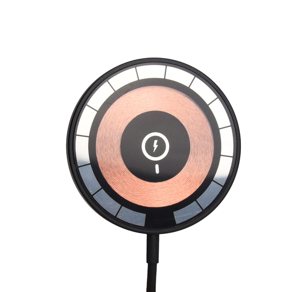 Chargeur magnétique transparent sans fil bi-en-un 15W