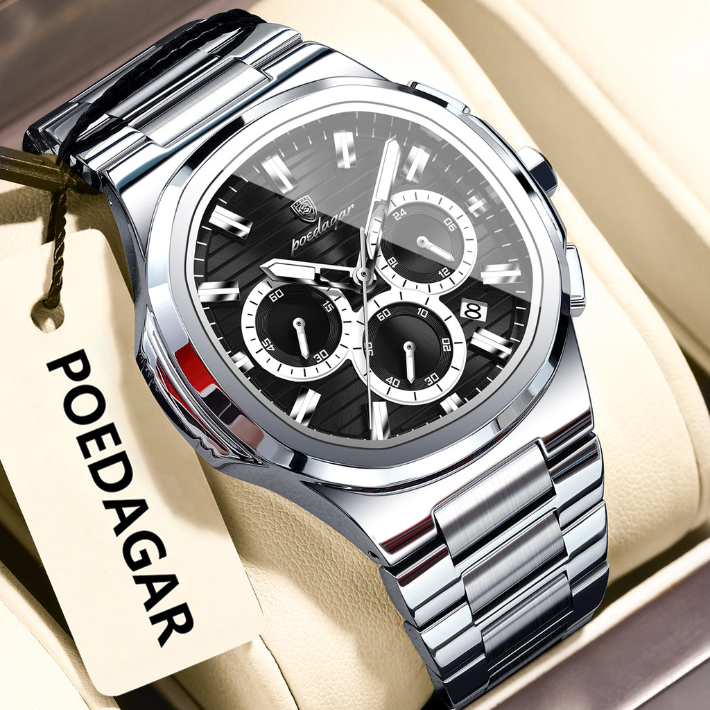 Hommes Imperméable Multifonctionnelle Montre lumineuse