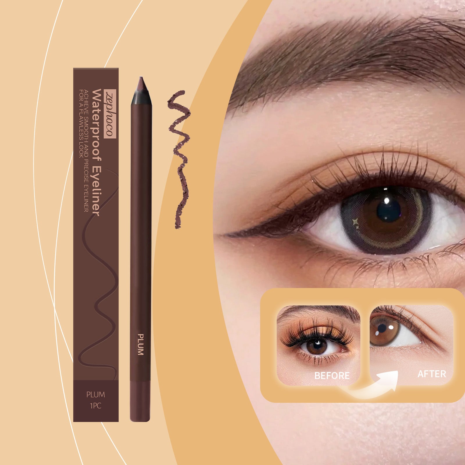 Eyeliner imperméable Plum Couleur