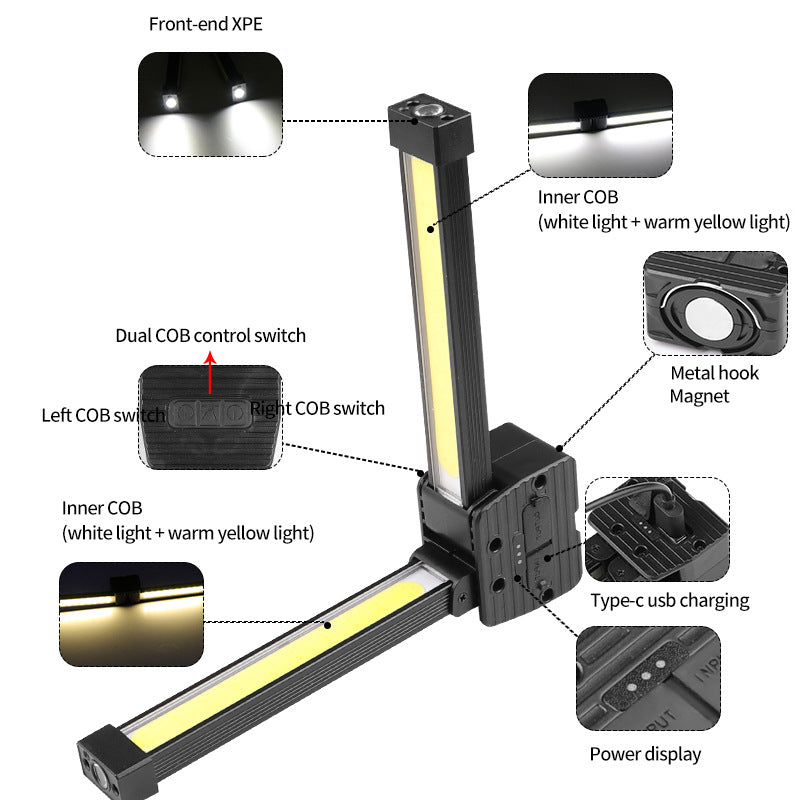 Fashion Double face Foldable Maintenance Light